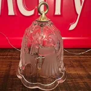 Mikasa German Crystal "Holiday Lights" bell by Walther-Glass